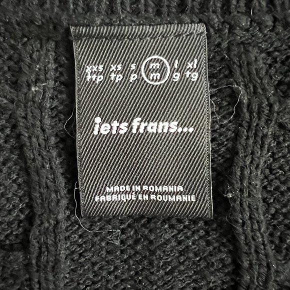 Small/Medium Iets Frans black cropped knit vest - Picture 2 of 5